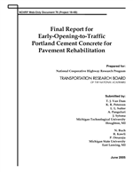 Cover of Final Report for Early-Opening-to-Traffic Portland Cement Concrete for Pavement Rehabilitation