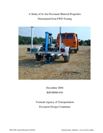Cover of Study of In Situ Pavement Material Properties Determined from Falling-Weight Deflectometer Testing