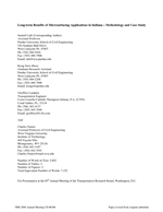 Cover of Long-Term Benefits of Microsurfacing Applications in Indiana - Methodology and Case Study