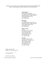 Cover of Vertical and Lateral Load Testing of Drilled Shafts Socketed into Rock at Pomeroy-Mason Bridge over Ohio River