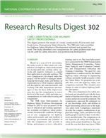 Cover of Core Competencies for Highway Safety Professionals