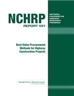 Cover of Best-Value Procurement Methods for Highway Construction Projects