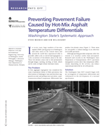 Cover of Research Pays Off: Preventing Pavement Failure Caused by Hot-Mix Asphalt Temperature Differentials: Washington State's Systematic Approach
