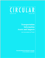 Cover of Transportation Information Assets and Impacts: An Assessment of Needs