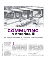 Cover of New NCHRP-TCRP Report: Commuting in America III: The Third National Report on Commuting Patterns and Trends