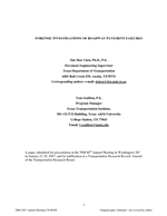 Cover of Forensic Investigations of Roadway Pavement Failures
