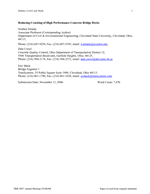 Cover of Reducing Cracking of High Performance Concrete Bridge Decks