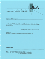 Cover of A Study of Fiber Reinforced Plastics for Seismic Bridge Restrainers