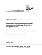 Cover of Long Gage-Length Interferometric Fiber-Optic Sensors for Damage Detection in Bridge Structures
