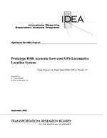 Cover of Prototype HSR Accurate Low-cost GPS Locomotive Location System