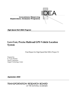 Cover of Low-Cost, Precise Railroad GPS Vehicle Location System