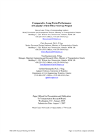 Cover of Comparative Long-Term Performance of Canada’s First Stone-Mix Asphalt Freeway Project