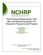 Cover of Performance Measurement Tool Box and Reporting System for Research Programs and Projects