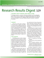 Cover of Highway Safety Manual Data Needs Guide