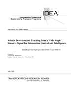 Cover of Vehicle Detection and Tracking from a Wide Angle Sensor's Signal for Intersection Control and Intelligence