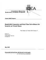 Cover of Bandwidth Expansion and Real-Time Surveillance for Security on Transit Buses
