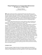 Cover of Design Standards for U.S. Transportation Infrastructure: The Implications of Climate Change