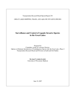 Cover of Surveillance and Control of Aquatic Invasive Species in the Great Lakes