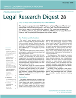 Cover of Uses of Fees or Alternatives to Fund Transit