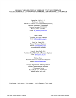 Cover of Georgia's Pavement Preservation with Micromilling and Thin Asphalt Overlay