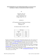 Cover of Field Performance of Stabilized Blended Calcium Sulfate Materials Under Accelerated Pavement Testing