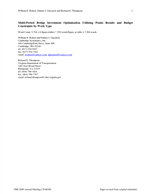 Cover of Multiperiod Bridge Investment Optimization Utilizing Pontis Results and Budget Constraints by Work Type