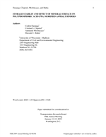 Cover of Storage Stability and Effect of Mineral Surface on Polyphosphoric Acid-Modified Asphalt Binders