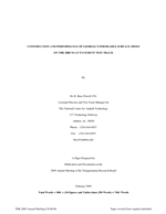 Cover of Construction and Performance of Georgia’s Permeable Surface Mixes on 2006 NCAT Pavement Test Track