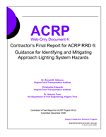 Cover of Guidance for Identifying and Mitigating Approach Lighting System Hazards