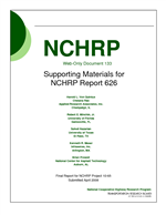 Cover of Supporting Materials for NCHRP Report 626