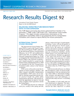 Cover of Balancing Infrastructure Reinvestment with System Expansion