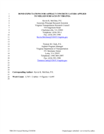 Cover of Bond Expectations for Asphalt Concrete Layers Applied to Milled Surfaces in Virginia