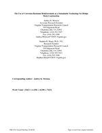 Cover of The Use of Corrosion Resistant Reinforcement as a Sustainable Technology for Bridge Deck Construction