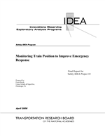Cover of Monitoring Train Position to Improve Emergency Response