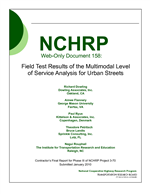 Cover of Field Test Results of the Multimodal Level of Service Analysis for Urban Streets