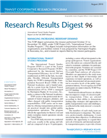 Cover of Managing Increasing Ridership Demand