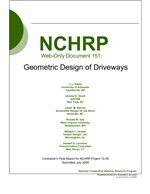 Cover of Geometric Design of Driveways